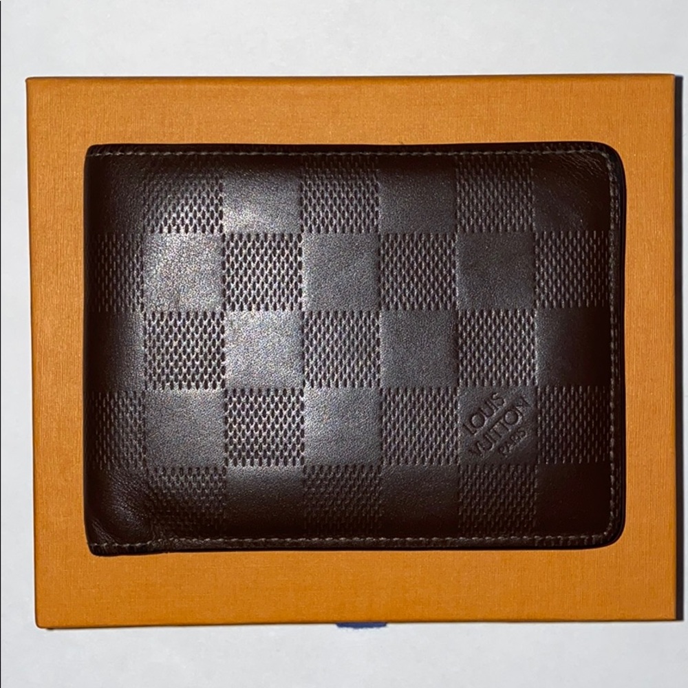 Louis Vuitton Brown Leather Wallet